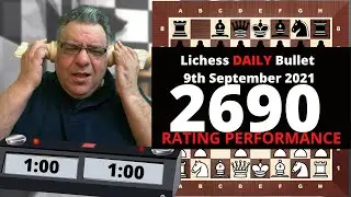 Outrageously High bullet rating! - Lichess Daily Bullet 9th September 2021
