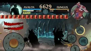 defeating fungus in shadow fight 2 with bloody weapon🥵 🔥🔥🔥🔥(unlimited health) blood drain weapon