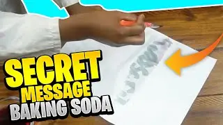 DIY How to write a secret message with invisible ink using baking soda | Kids science experiments