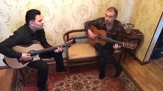 Цыганская мелодия "Маржаньдя" играет Валерий Басов. Эдуард Швыдченко.