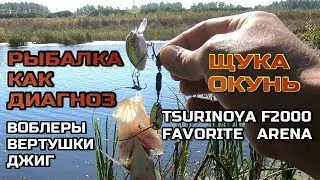 ЩУКА И ОКУНЬ НА ВОБЛЕРЫ ВЕРТУШКИ И ДЖИГ. TSURINOYA F2000 FAVORITE ARENA STREAM