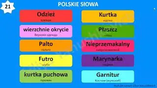 3. Polish words. Polish language.