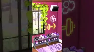 Purple Gym Idea | The Sims 4 (No CC)  
