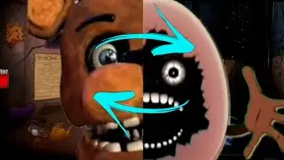 FNaF 1 - 3 and Onaf 1 - 3 jumpscare but their locations are swaped