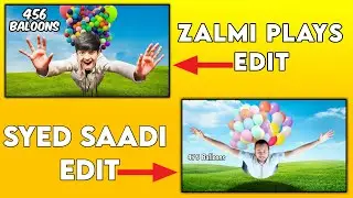 How to edit Thumbnail Like Zalmi Plays | Thumbnail editing | Syed Saadi