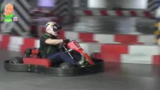 Race on karting. Carting center. Flomaster!