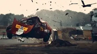 Залетел в отбойник  краш- тесты .Crash tests of road barriers