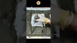 Cement fountain waterfall 1