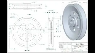 Solid Edge Tutorial - Pulley Wheel