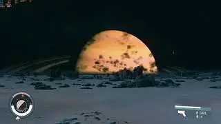 Starfield: gas giant timelapse