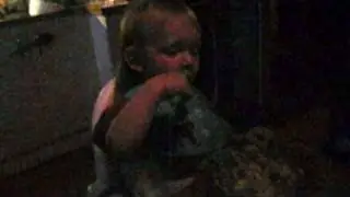 Child sleeping and eating/swedish