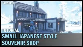 PALWORLD - How To Build A Small JAPANESE Style SOUVENIR SHOP! Tutorial!