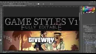 Photoshop Layer style pack | Game Styles V1 (Downloadlink is up)