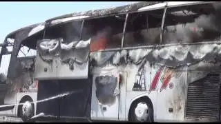 Siverek'te yolcu otobüsü cayır cayır yandı \ 21 06 2014 \ ŞANLIURFA