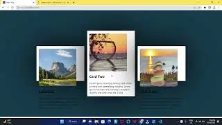 React js responsive web design | Animated card hover effect HTML & CSS