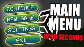 How to make a main menu | Unity in 90 seconds