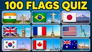 Guess the country by the flag | Can you Guess 100 Flags ?  #guesstheflag #country