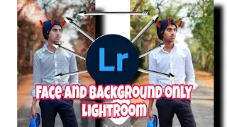 Editing of the background and face is excellent with just Lightroom @svaieditor55 #photoediting