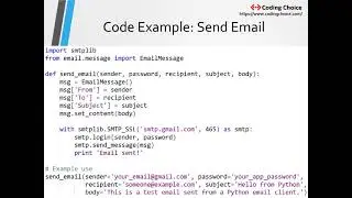 Python Email Client to Send/Receive emails