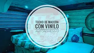 Techo efecto madera con vinilo autoadhesivo +consejos