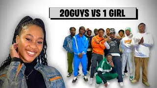 20 GUYS vs 1 GIRL
