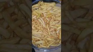 # French fries 🍟 # crispy fries # cornflour crunch fries, bake&cook with me