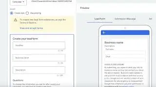 AI Ads Help Center   You have not accepted the Terms for Google Search Lead Ads