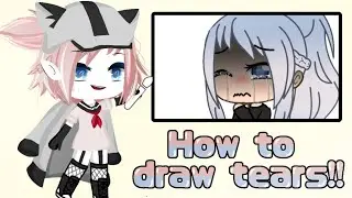 How to draw tears! || Step by Step Tutorial || Gacha Life