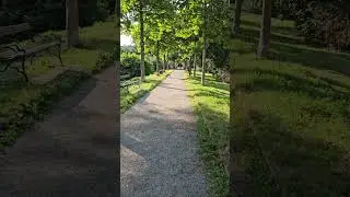 Sunset in a Park in Graz, Austria