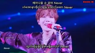 BTS(방탄소년단) - Pied Piper Live Stage mixed Myanmar Sub with Hangul easy lyrics HD (mm sub)