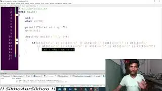 No of vowels in a string | C Programming | 41