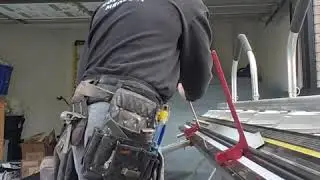 how to cover pillar/posts using a siding brake