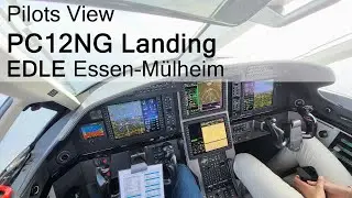 [POV] Pilatus PC12 Landing at Essen-Mülheim (EDLE)