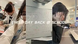 [VLOG☁️] ˗ˏˋ  first day back @ school ´ˎ˗