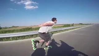 Miroslav Lukic  60km/h   Flat  2017 Raw Clips Inlineskating Rollerblading highway Nino