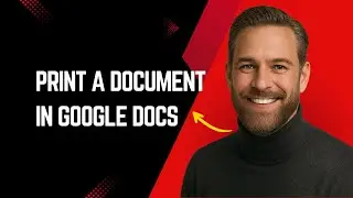 How To Print A Document In Google Docs Fast and Easy!