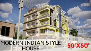 MODERN BEAUTIFUL 4 STOREYED BUILDING DESIGN
