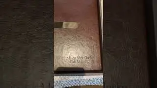 n photo 12 x 12 brown leatherette