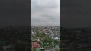 Классный вид с высотки, стройка