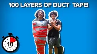 INSANE ESCAPE! 100 Layers of Duct Tape Challenge!