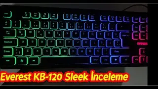 Everest KB-120 Sleek Klavye (Detaylı öz inceleme) UYGUN FİYATLI GAMER OYUNCU KLAVYESİ