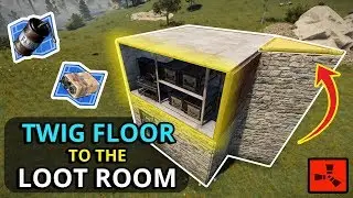 This Base Had ONE TWIG FLOOR To The LOOT ROOM! - SOLO RUST