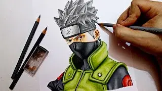 Speed Drawing Kakashi Hatake || Naruto