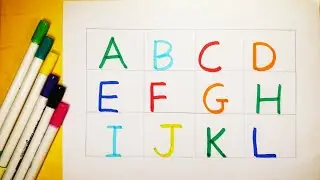 Learn A for Apple B for Ball, all meaning of alphabets - learn A B C and basic English vocabulary