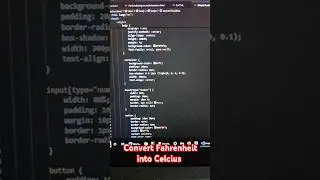 Code for Fahrenheit to Degree Celsius converter using Simple method #html #css #javascript #coding
