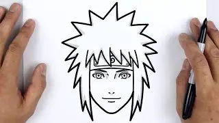 How to DRAW MINATO (4th hokage) from Naruto Shippuden - Easy Step By Step Anime drawing
