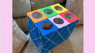 DIY Toys | Upcycle Ball Pit Balls + Cardboard Box |@AlisonsWonderland