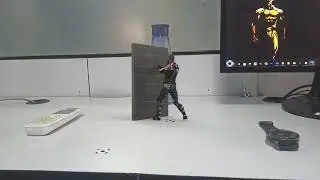 Man Punchinching a Minature Wall | Houdini Effects | RBD | Student Work