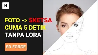 #FORGE Ubah Foto Jadi Sketsa Line Art di Dengan AI