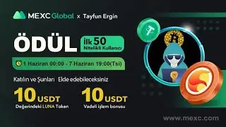 MEXC'den 10$ AİRDROP! İLK 50 KİŞİYE 165 TL (10 USD) DEĞERİNDE NAKİT ÇEKİLEBİLİR BAKİYE VERİYOR!